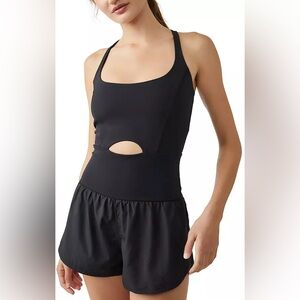 Free People Black Righteous Runsie in Size Small